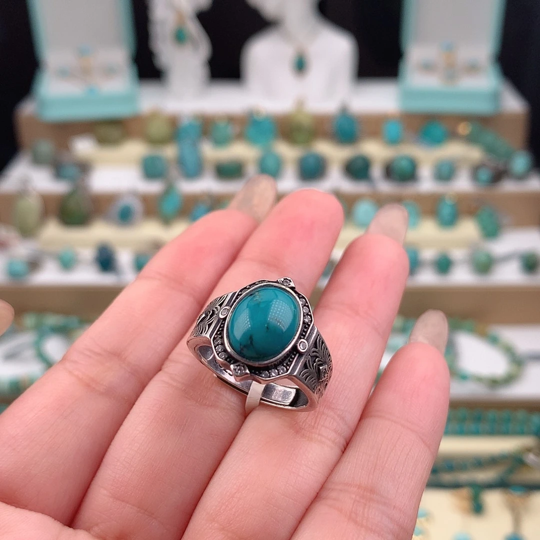 绿松石未镶嵌戒指