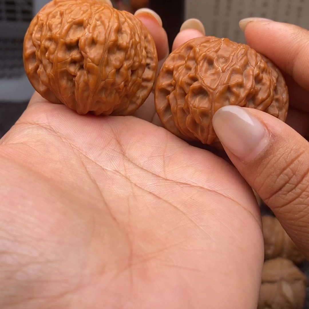 文玩核桃把件42磨盘