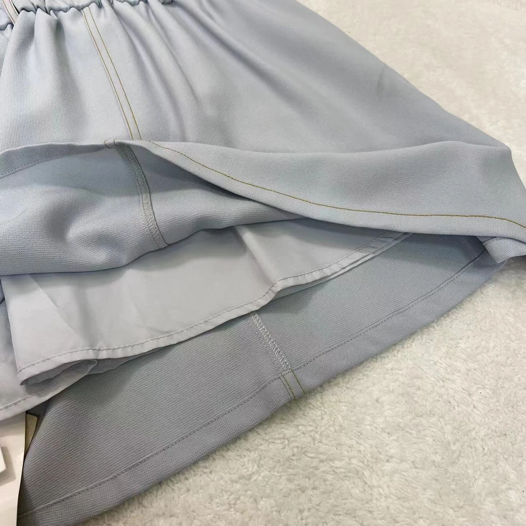 显瘦气质百搭夏季简约明线收腰连衣裙c7159