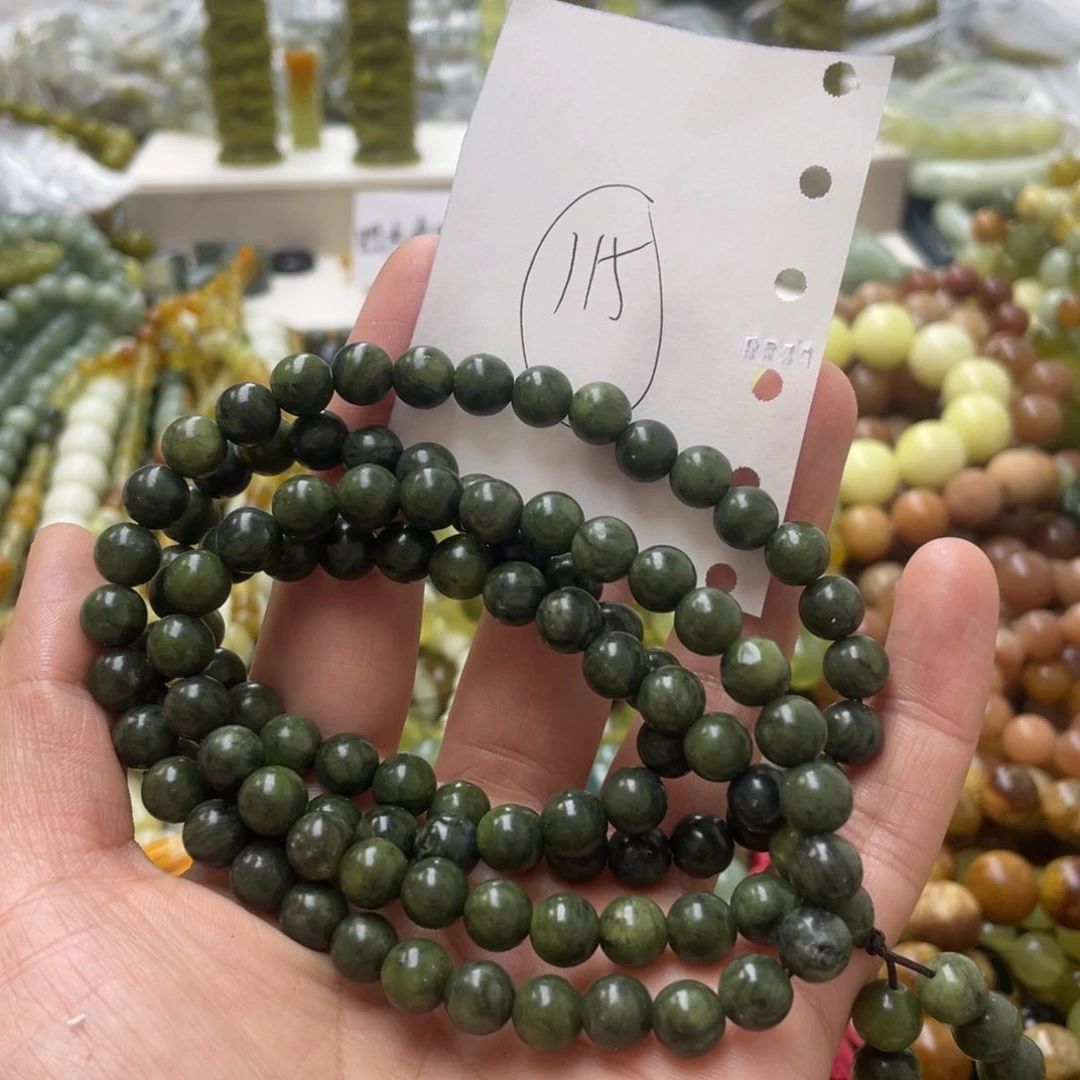 蛇纹石玉手链未镶嵌