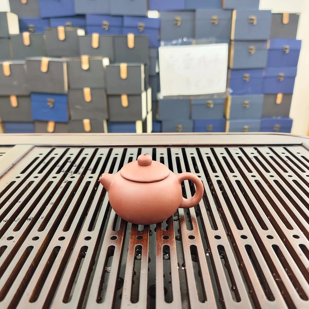 朱泥紫砂 指尘西施壶迷你茶壶（不带礼盒）