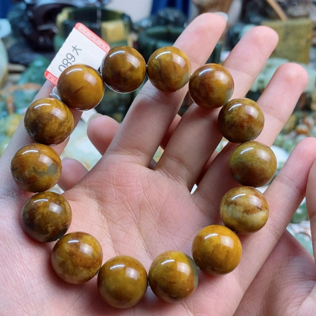 透闪石质玉手串未镶嵌