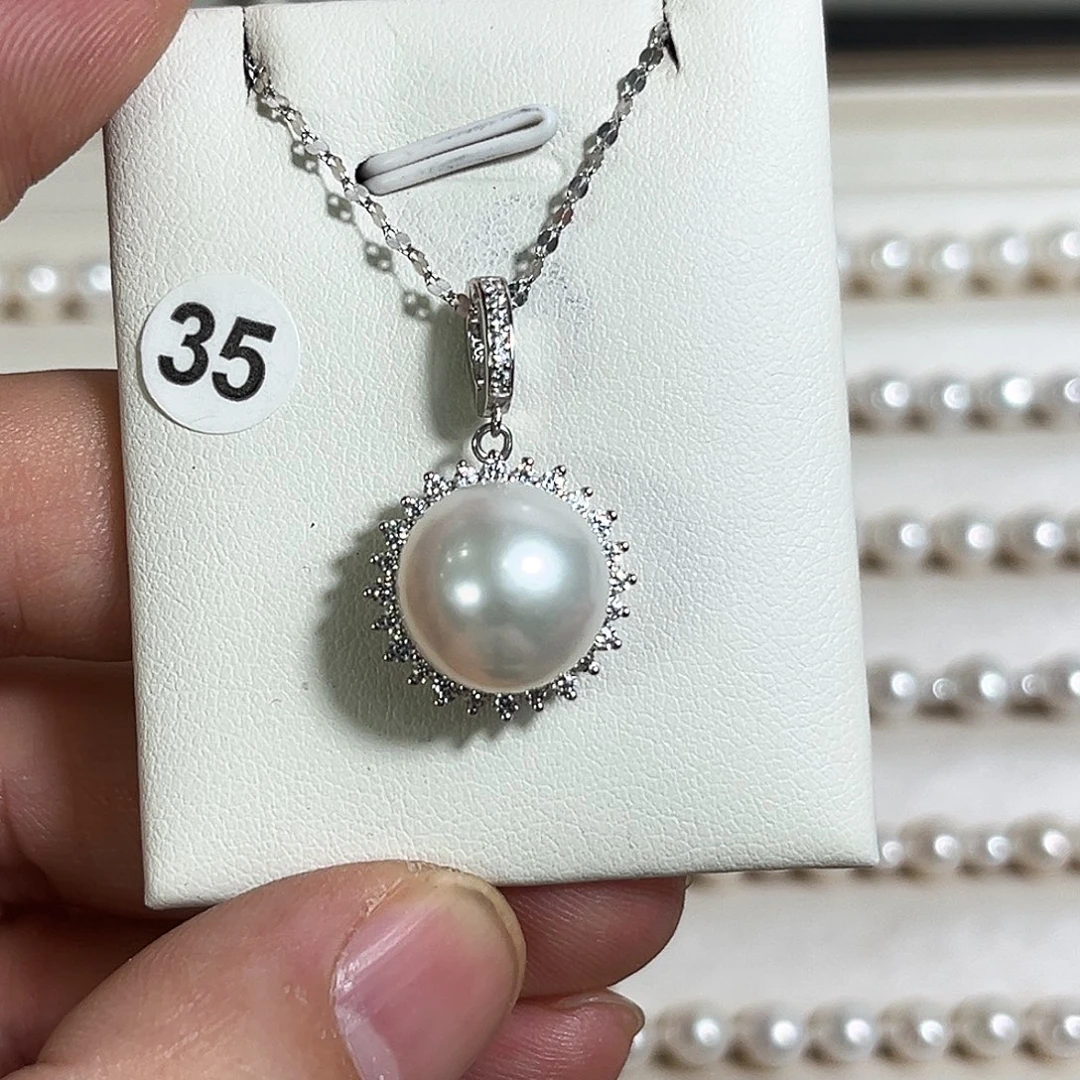 夏***S淡水珍珠颈饰银S925镶嵌