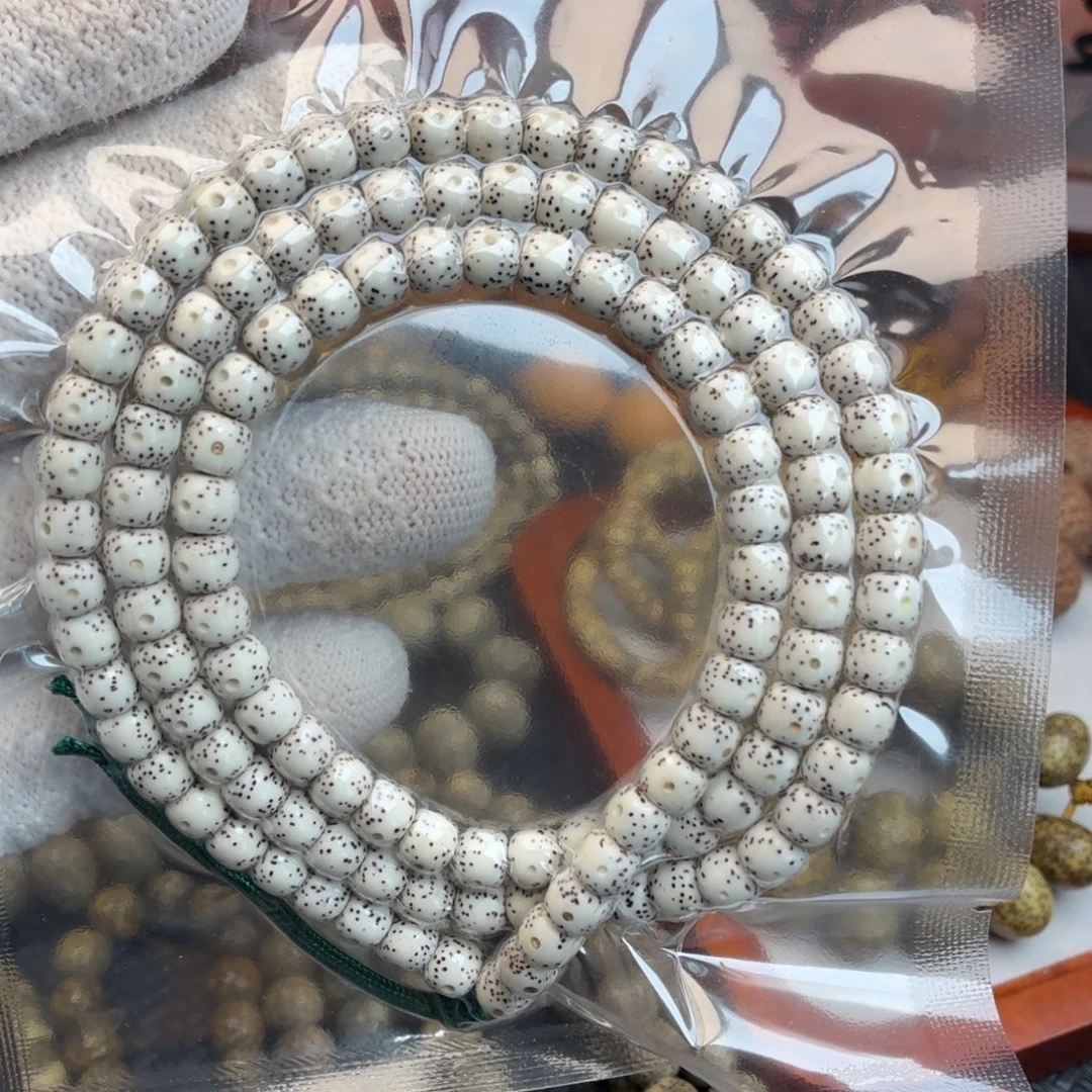 星月菩提吊坠原生态白76老型长串