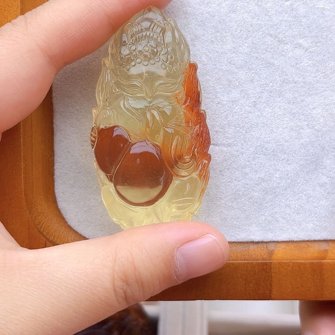 水晶吊坠(不含链)未镶嵌