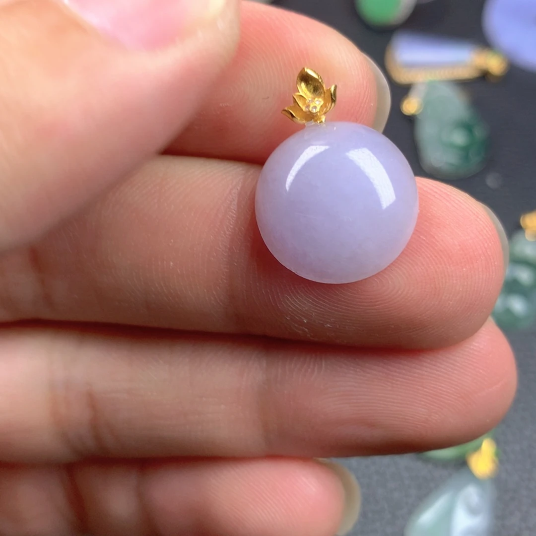 【闪购商品】翡翠18K金镶嵌颈饰翡翠