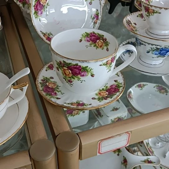 a***a玫瑰手工拍金餐具茶具