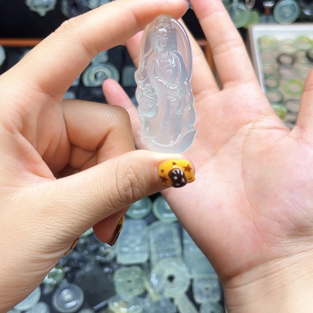 合金蛇纹石玉吊坠(赠链)
