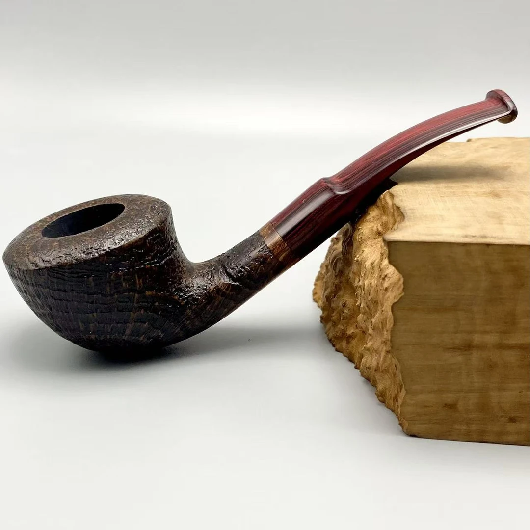 【史丹威86同款复刻坎嘴石楠木烟斗】2克微弯斗型3mm口20深30长128
