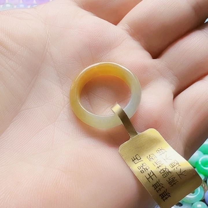 翡翠戒指未镶嵌天然缅甸翡翠A货
