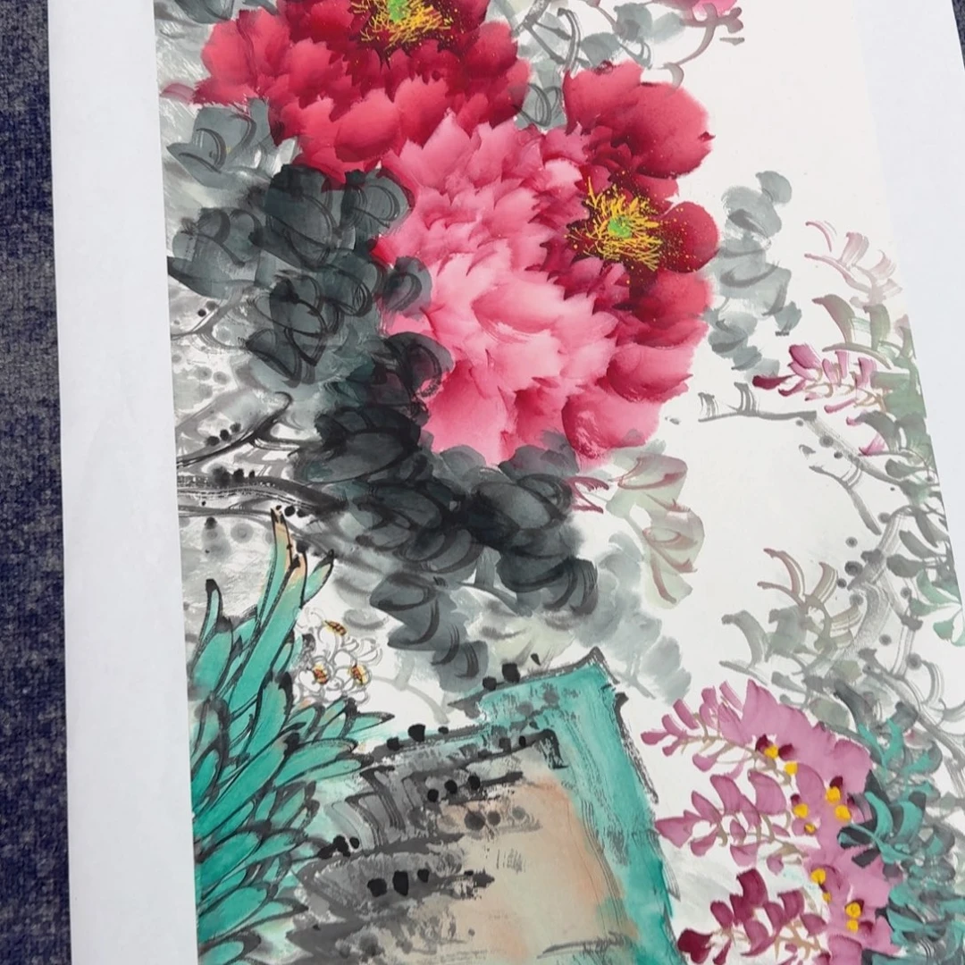 国画国画作品山水花鸟纯手绘