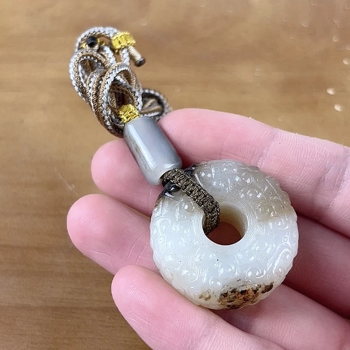 和田玉未镶嵌挂件(****福