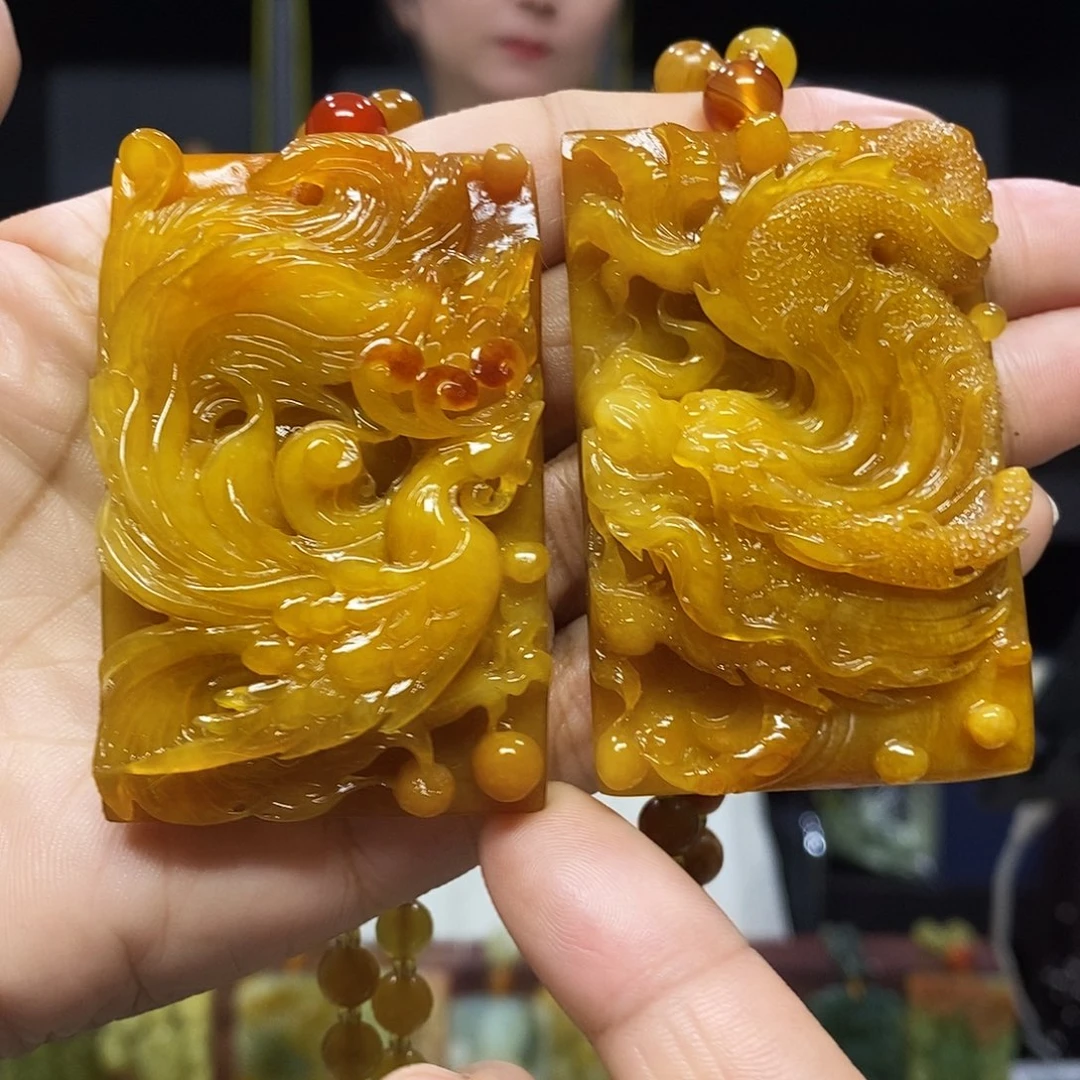 岫玉未镶嵌挂件吊坠