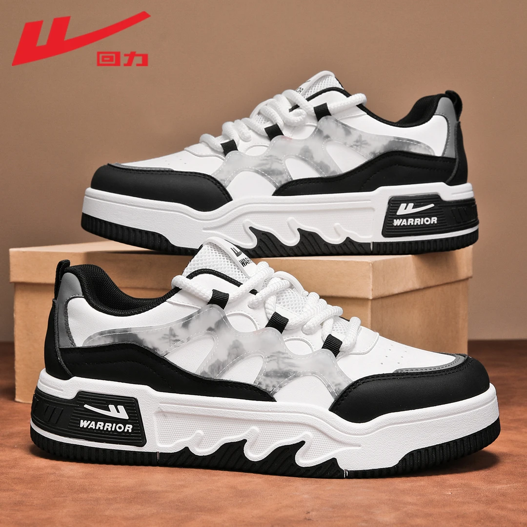 Warrior/回力运动休闲鞋鞋子男款爆款2025新款痞帅高级感厚底板鞋