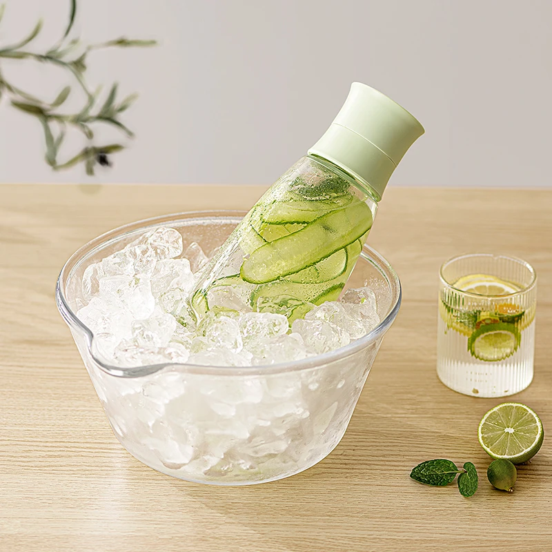 冷萃杯玻璃带滤网冰箱凉水杯大容量便携泡茶壶家用冷泡水杯咖啡壶