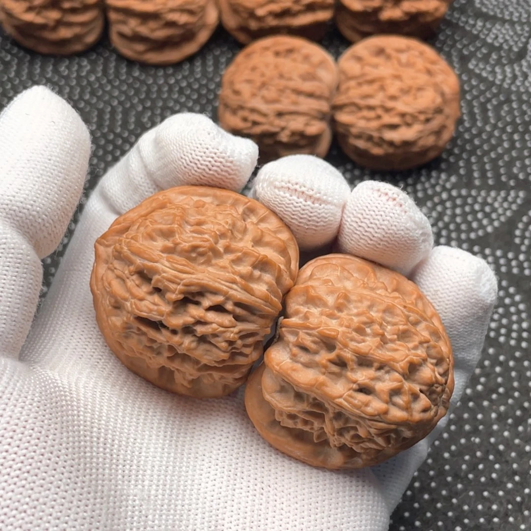 有***思吊坠文玩核桃40全品三角白