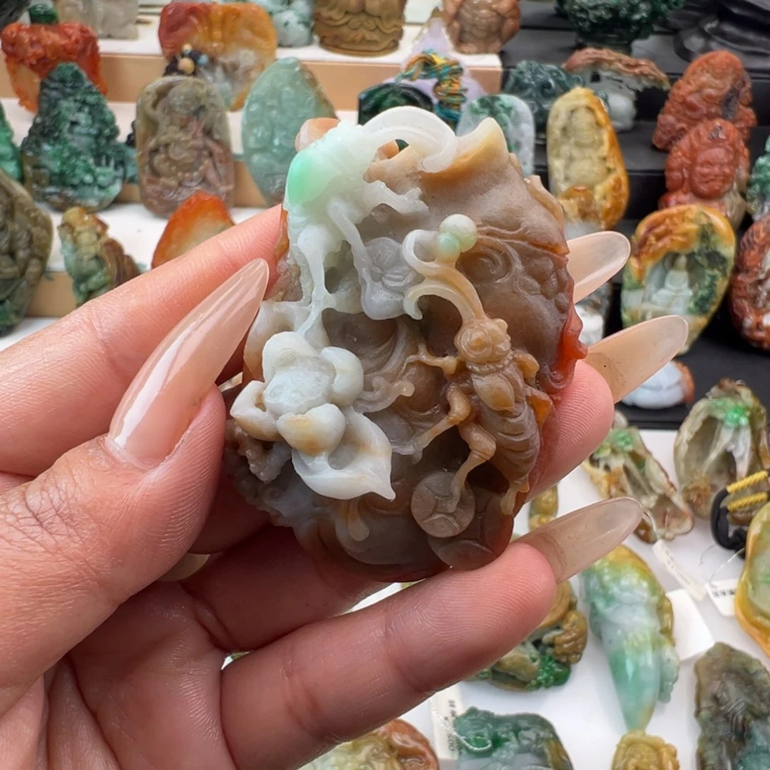 未镶嵌挂件翡翠天然缅甸