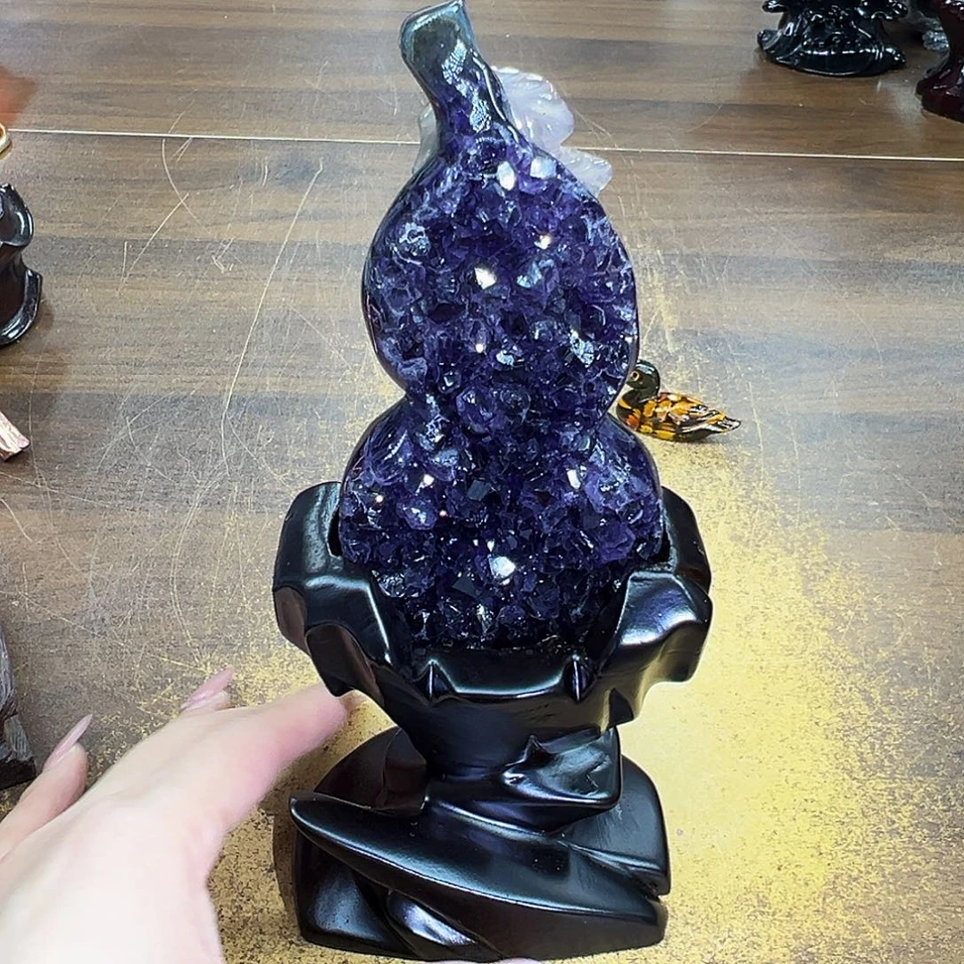 未镶嵌紫晶摆件紫晶