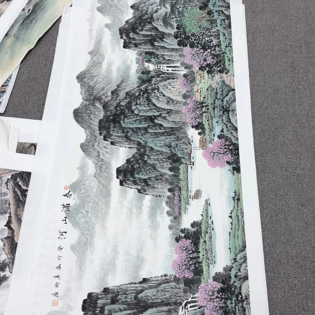 国画国画作品多次