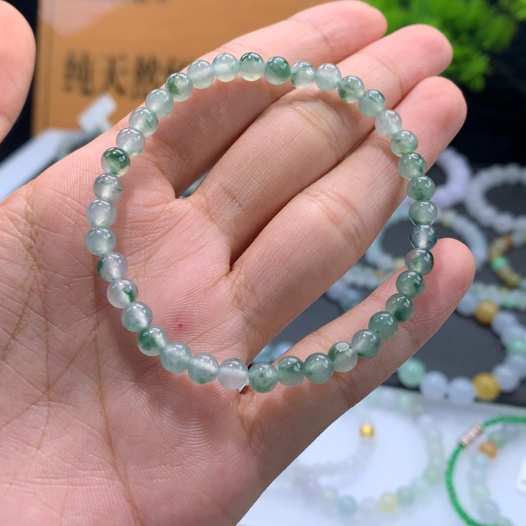 翡翠未镶嵌手链卡5