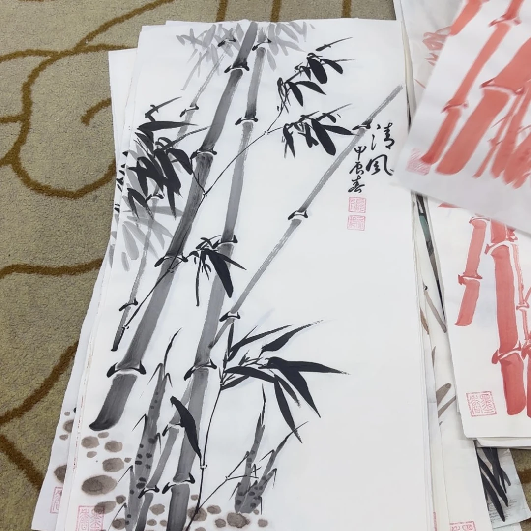 国画张玉玲四尺四开童