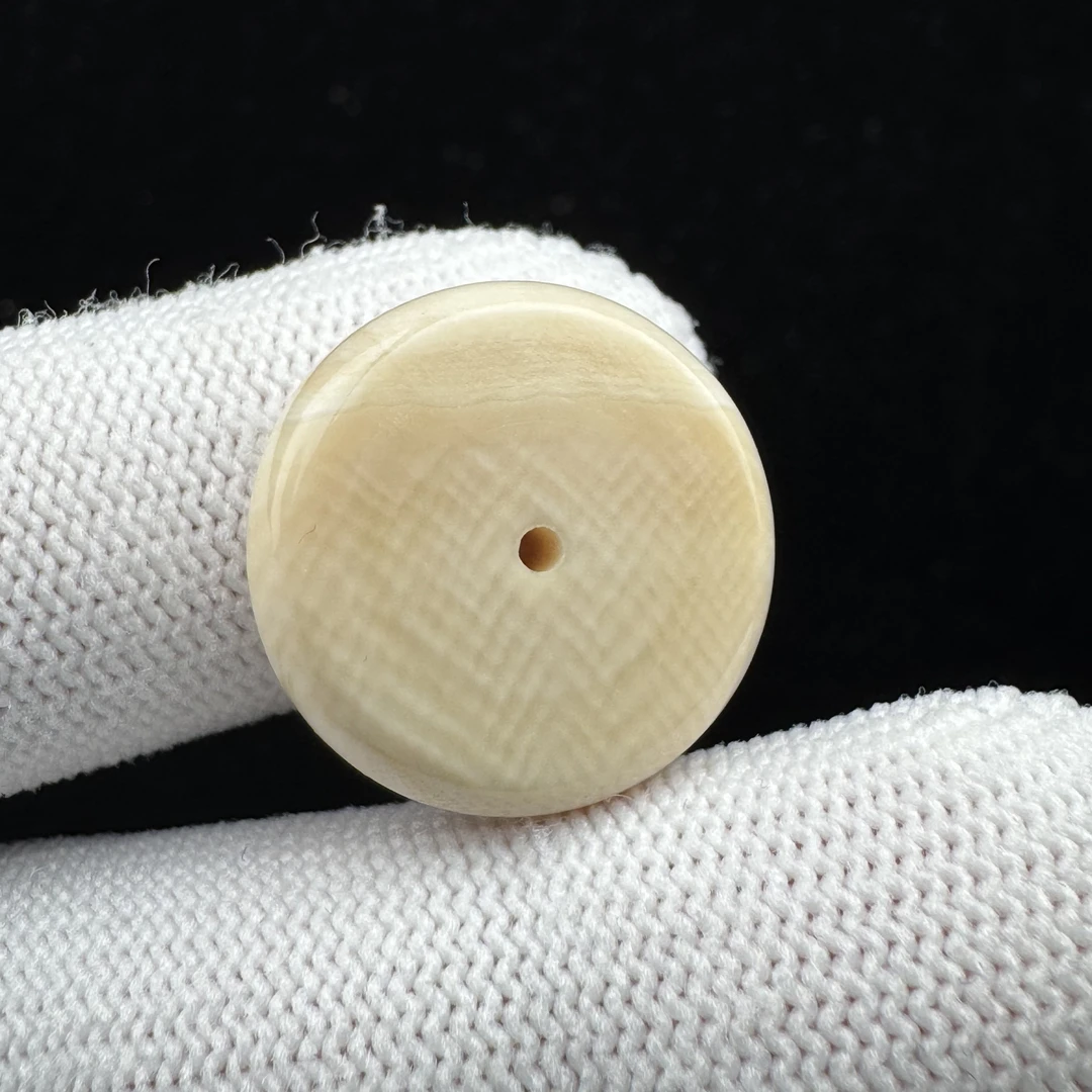 J7135天然猛犸牙 扣子 19.4*6.4mm支持鉴定 假一罚四