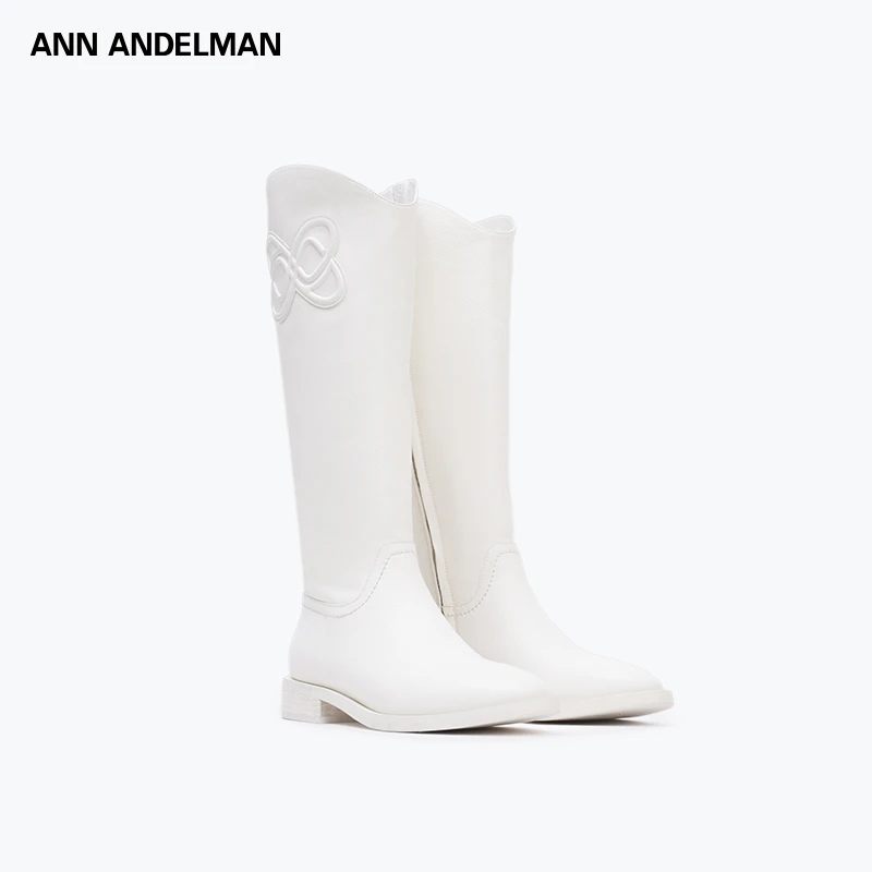 ANN ANDELMAN 26新款 时尚设计英伦风厚底长筒靴
