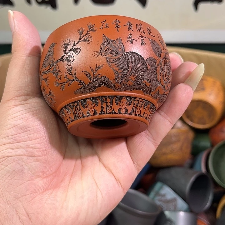 茶杯紫砂全手工紫砂主人杯