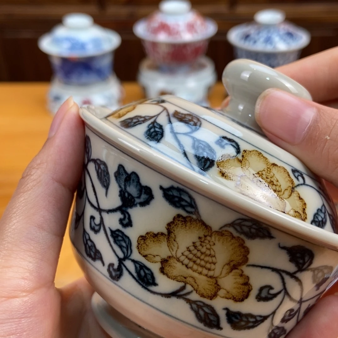 手绘现代茶具非古董