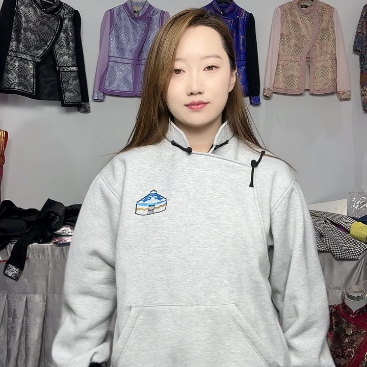 套头款男女同款蒙古四季卫衣