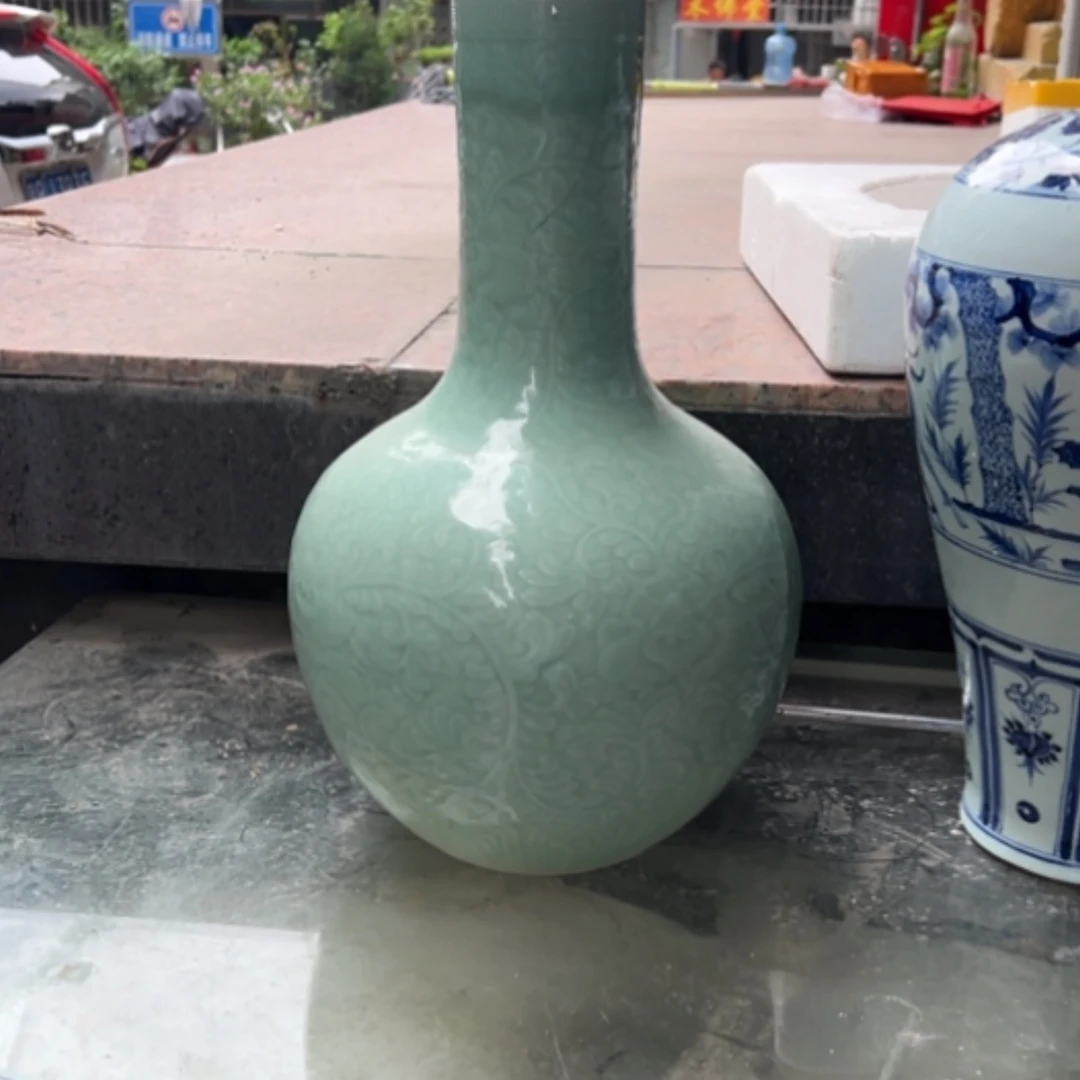 【闪购商品】豆青的刻工大天球