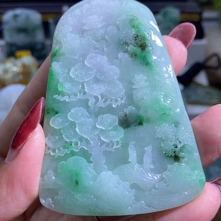 【闪购商品】翡翠挂件未镶嵌山水