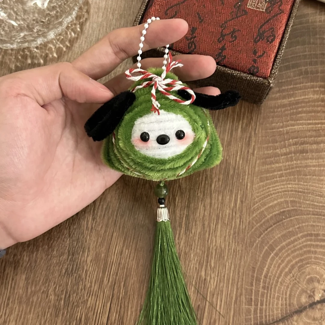 【咕哆哆】扭扭棒粽子怕恰狗手工diy材料包端午节送家人车载挂件