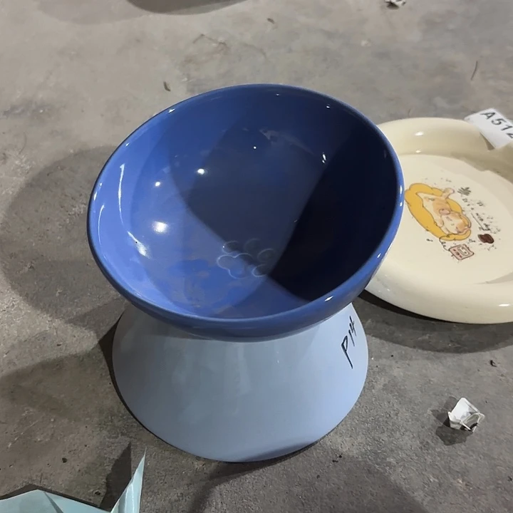 瓷片陶瓷蓝色陶瓷