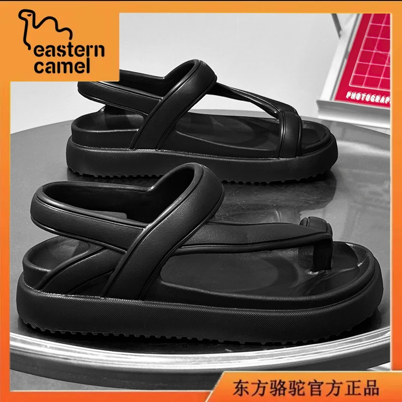 东方骆驼凉鞋女款夏季厚底舒适沙滩鞋女士大码耐磨防滑踩屎感凉拖