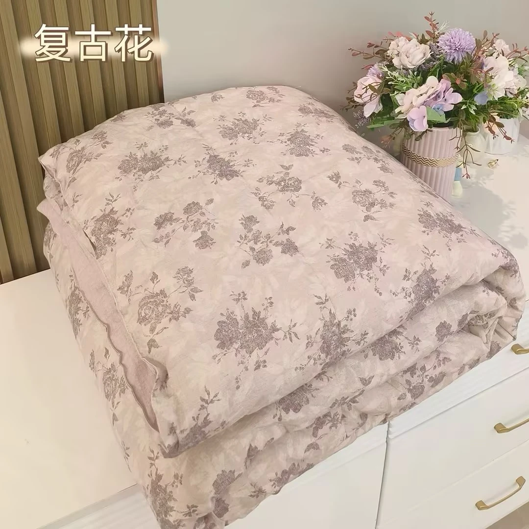 【福运鸟】棉麻大豆被 柔软舒适春秋被