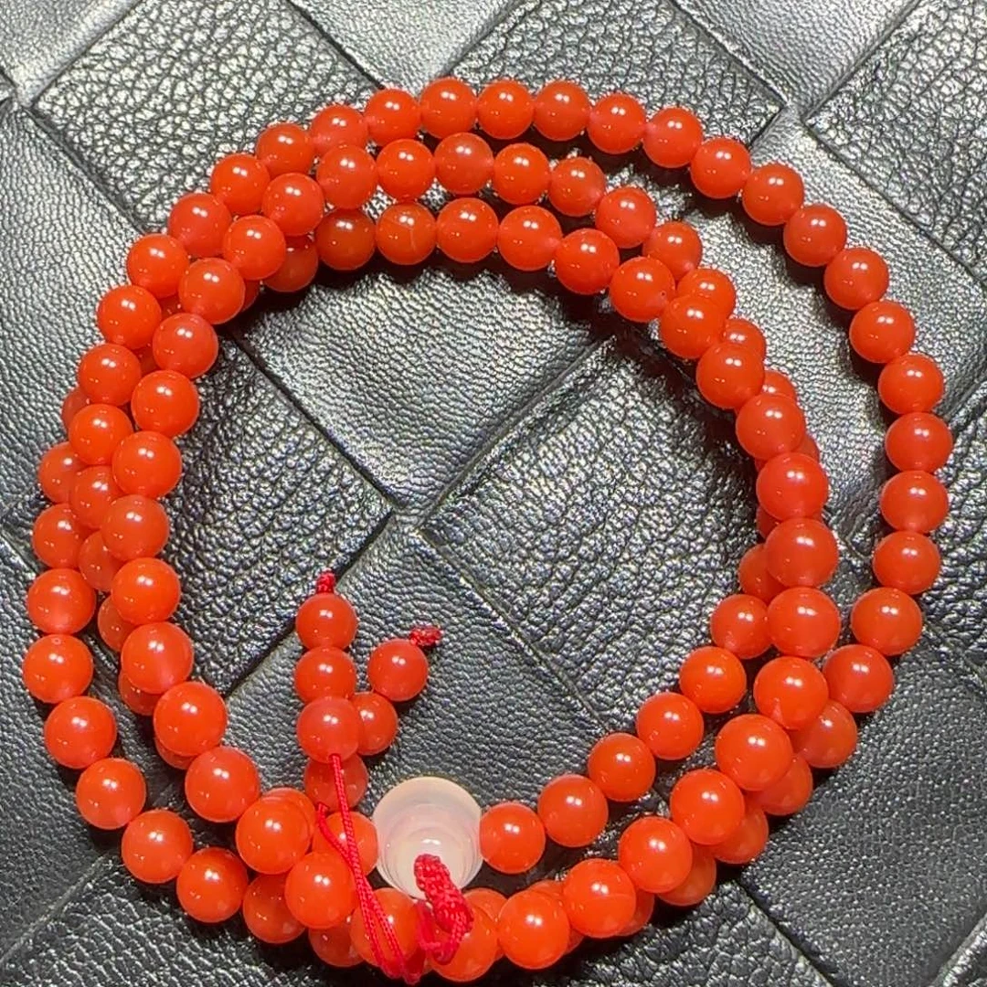 南红玛瑙未镶嵌手串6mm+