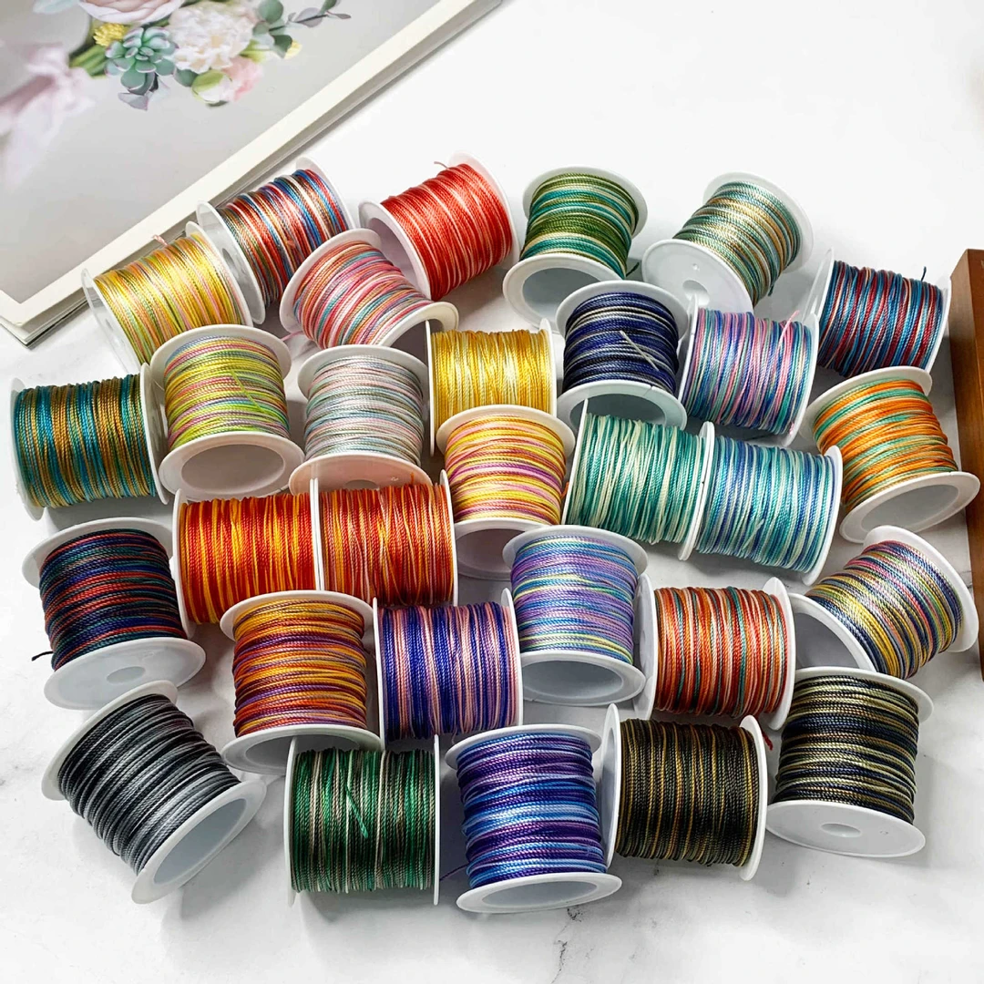 18股段染线手工diy编织绳九紫离火千里江山股线编手绳项链编绳线