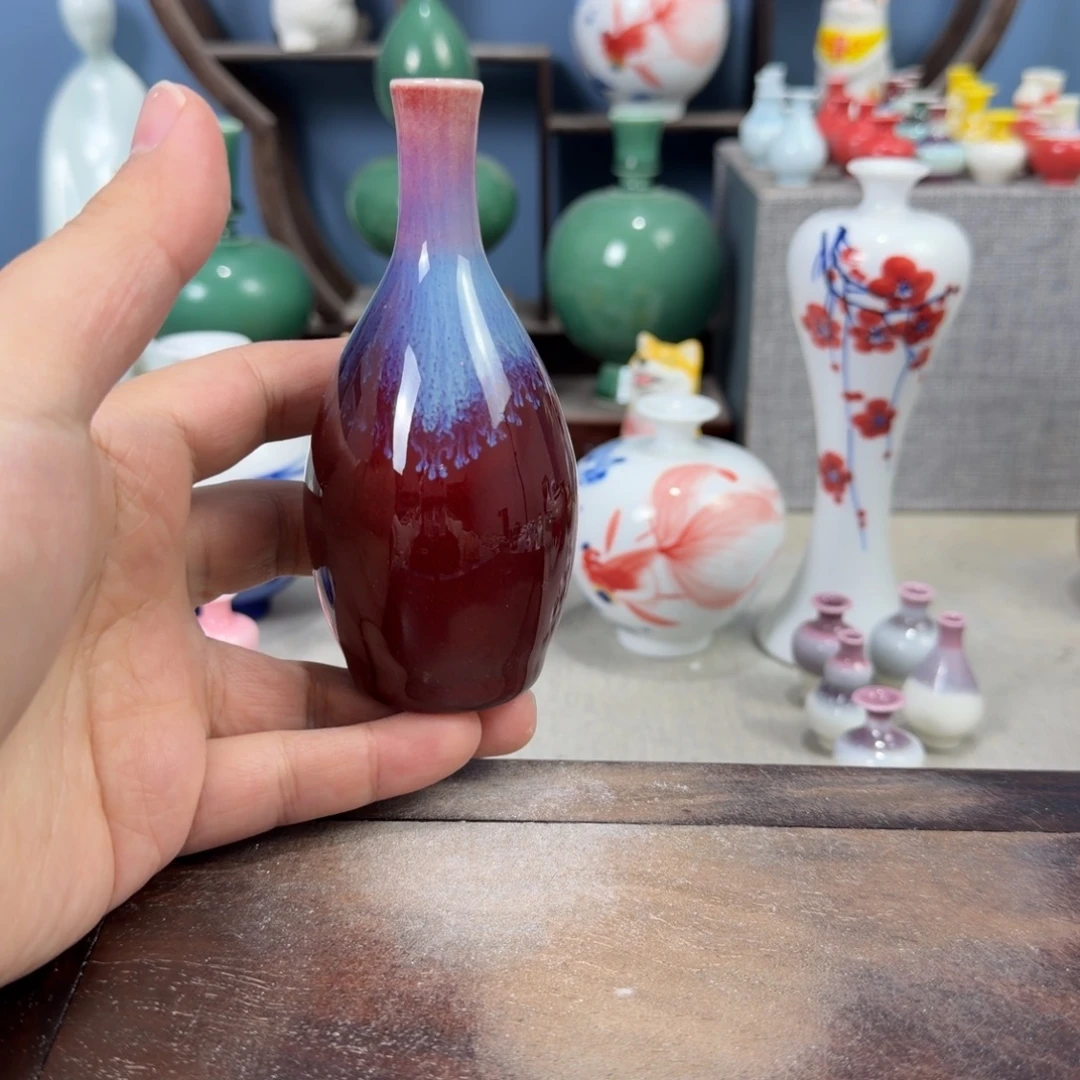 陶瓷手工小花器摆件