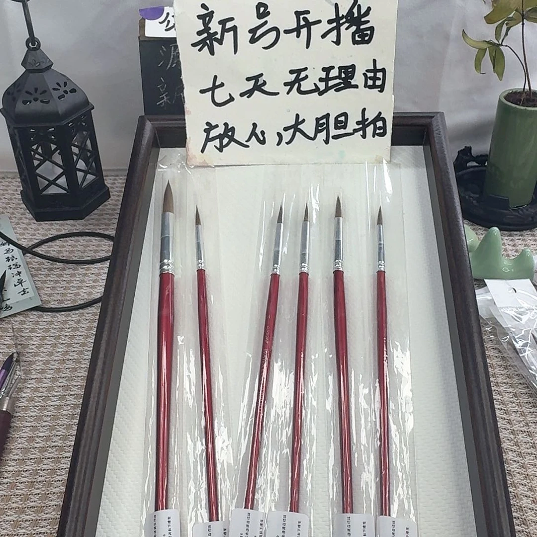 专业级水彩画笔套装六支装