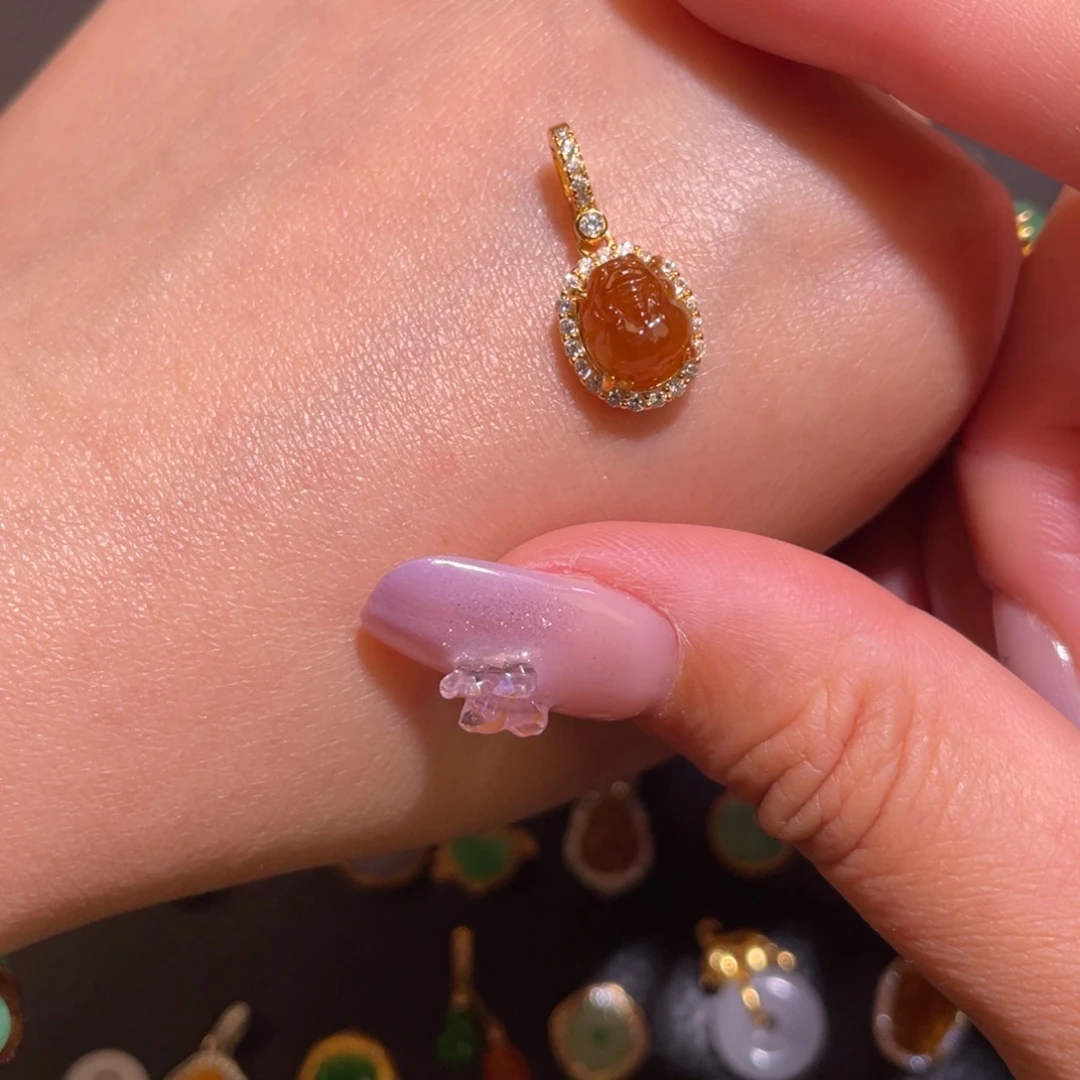 翡翠银S925镶嵌颈饰