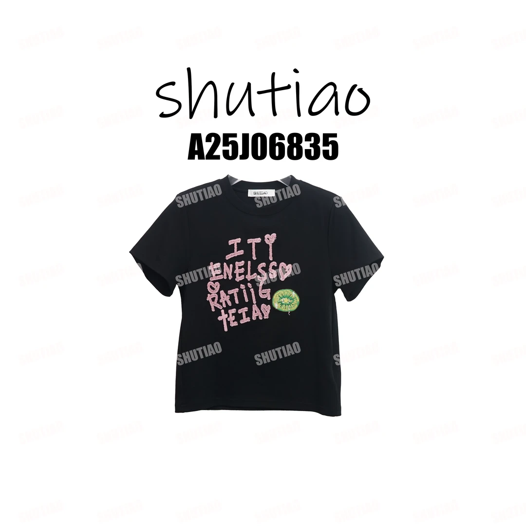 【SHUTIAO】2025冬季：新款小众设计款T恤A25J06835