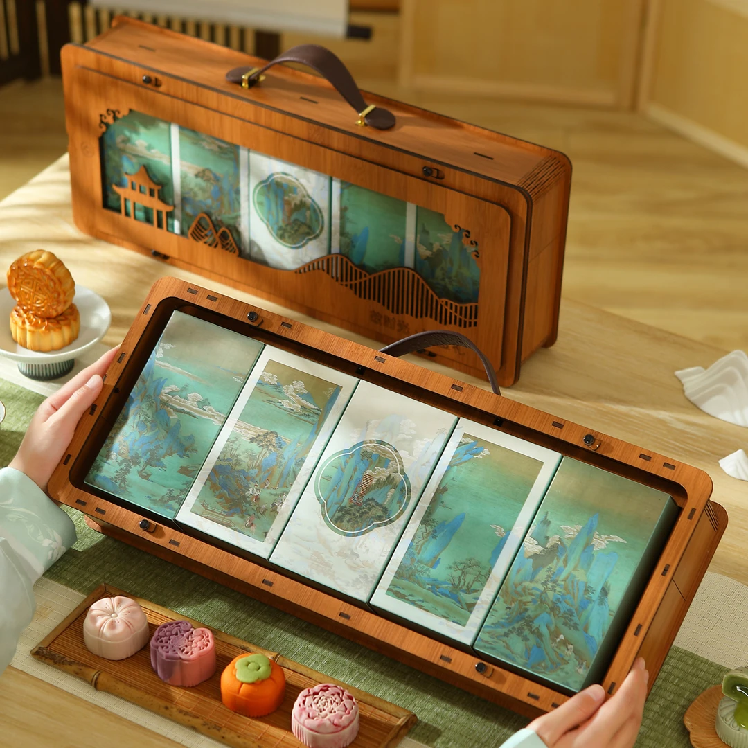 2025月饼礼盒装中秋节礼品团购定制送礼奶黄流心抹茶蔓越莓伴手礼