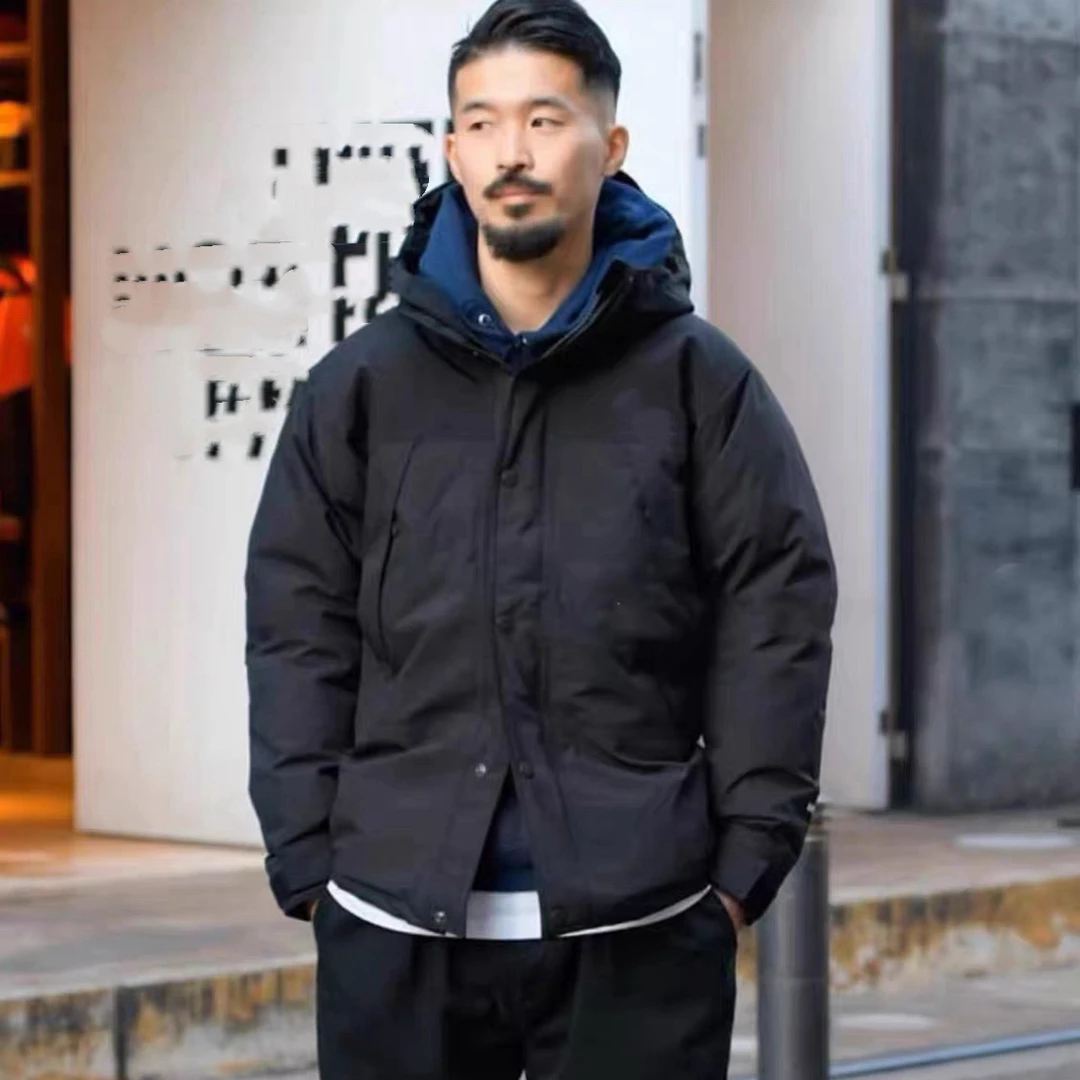 【粉风】north日系潮搭黑标限定防风连帽厚外套