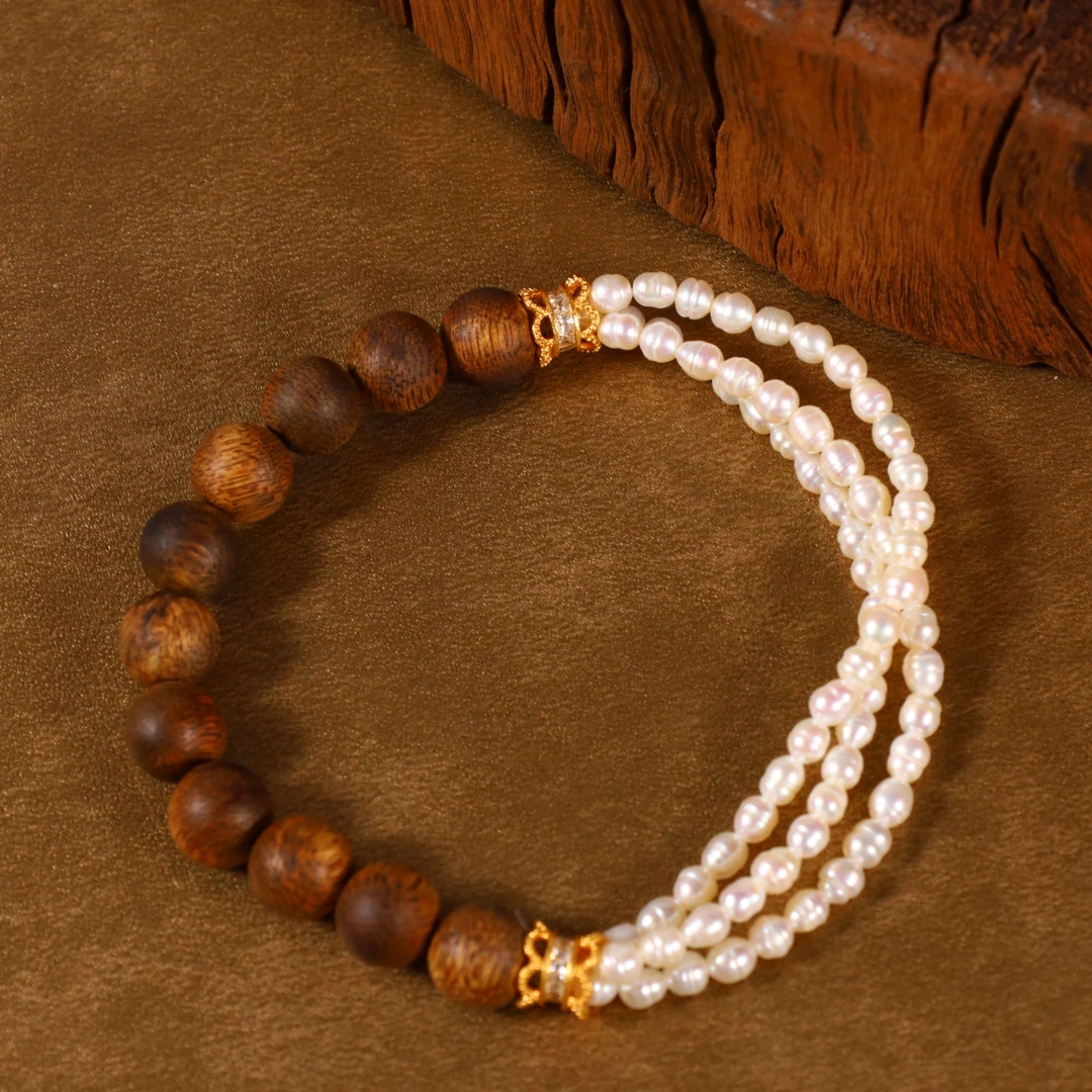 【珠光宝气】心如珠宝 珍珠沉香手串 TS28854