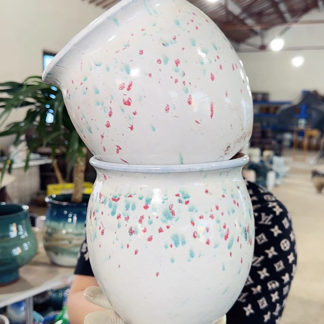 紫砂花盆高16口16