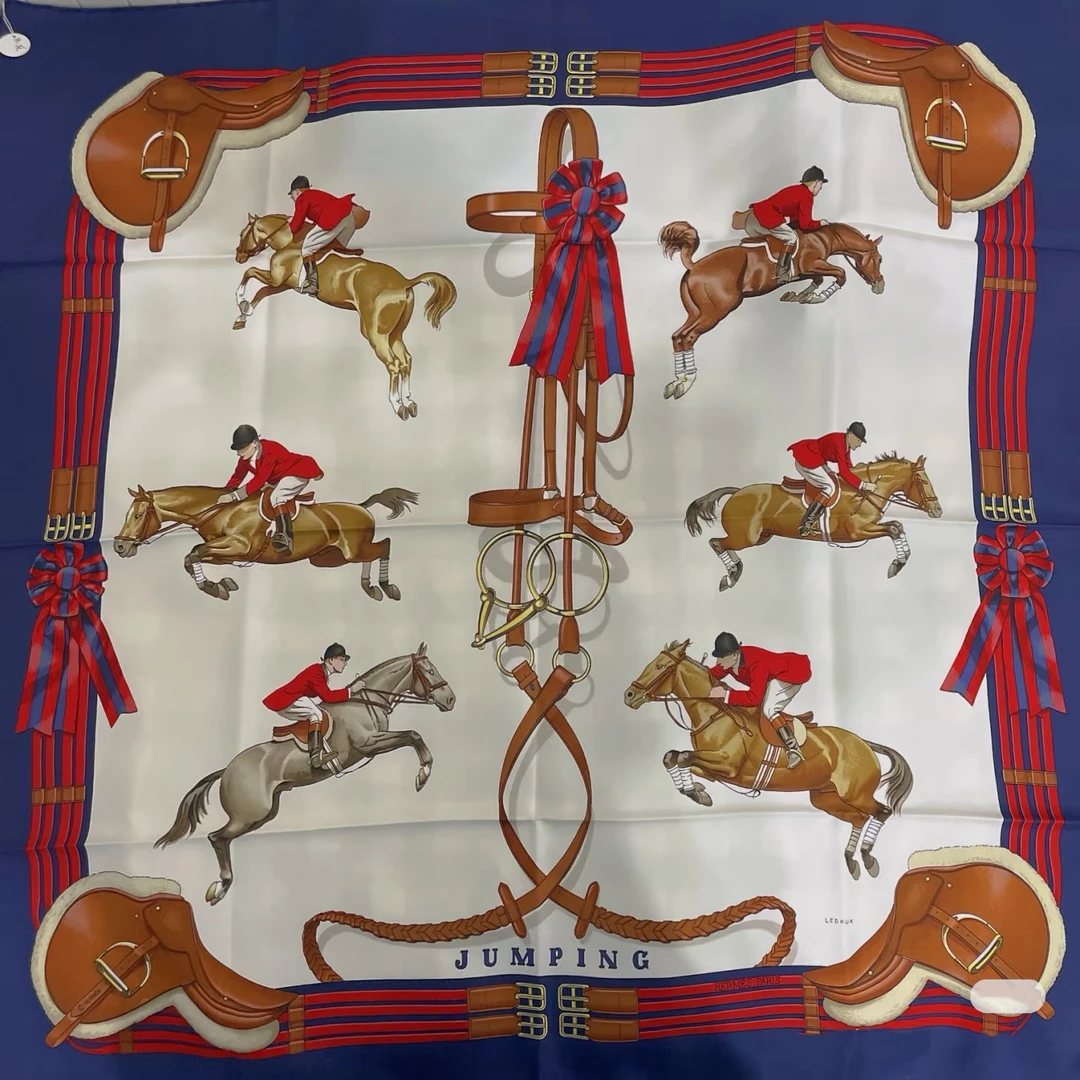 95新 Hermes/爱马仕 跳跃丝巾 /MJ2568