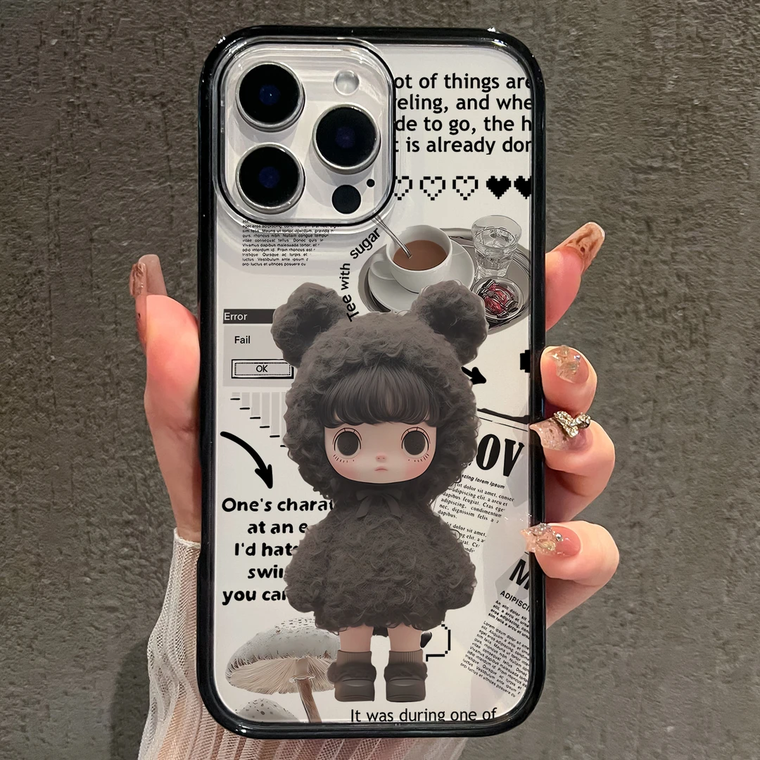 【AI键保护】咖啡女孩适用苹果17promax手机壳iphone17新款创意