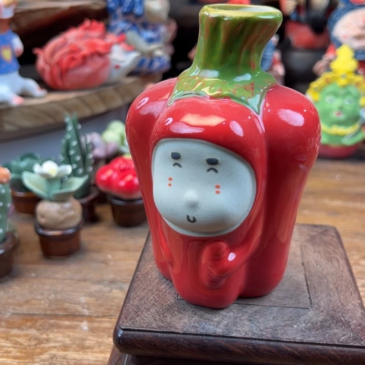 陶摆件小镇青花每日有新品