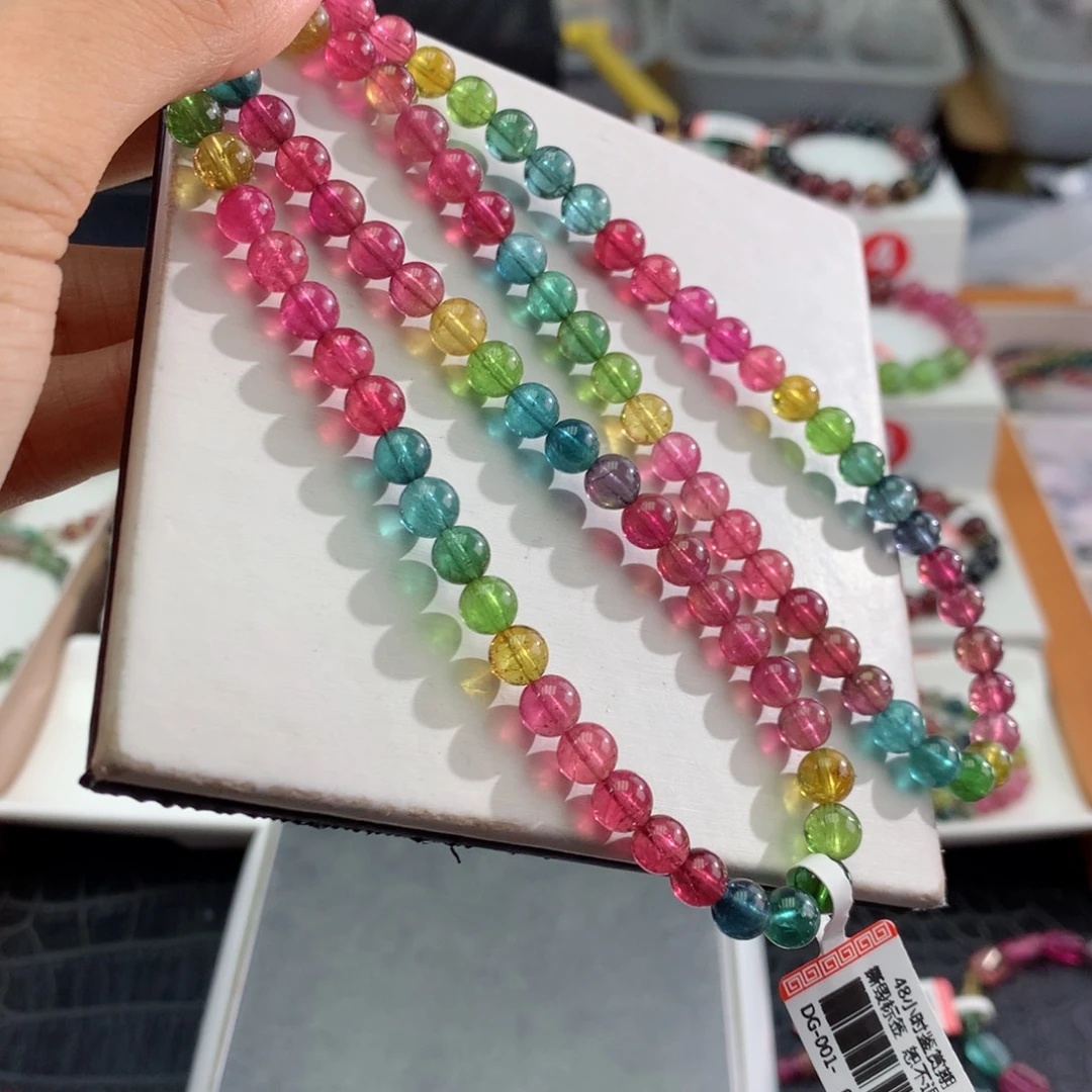 手链未镶嵌碧玺      6.3mm。